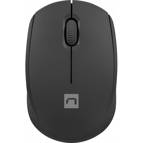 Natec STORK - Mouse - optical - 3 buttons - wireless - 2.4 GHz - USB wireless receiver - black - 0
