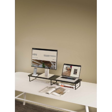 Gembird - Monitor stand - fine texture black - 9