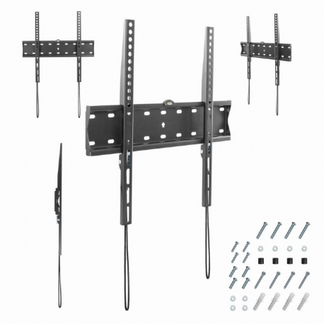 Gembird WM-55F-02 - Mounting kit - fixed - for flat panel - 40 kg - steel - fine texture black - screen size: 32"-55" - wall-mountable - 1