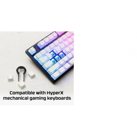 HyperX Pudding Keycaps - Keycap set - white - 20