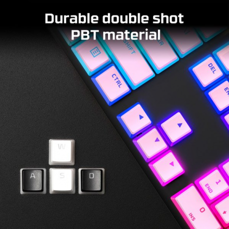 HyperX Pudding Keycaps - Keycap set - white - 23