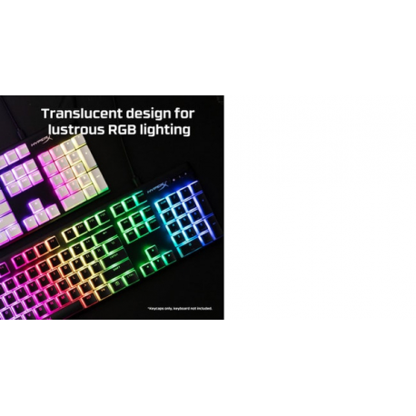 HyperX Pudding Keycaps - Keycap set - white - 24