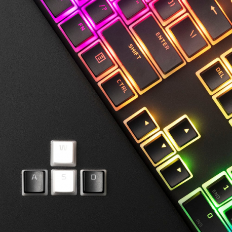 HyperX Pudding Keycaps - Keycap set - white - 29