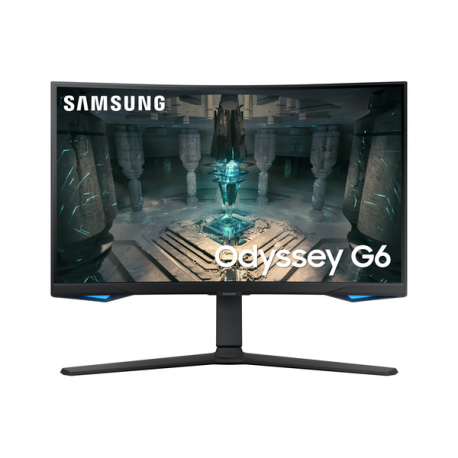Samsung Odyssey G6 S27BG650EU - G65B Series - LED monitor - Smart - gaming - curved - 27" - 2560 x 1440 QHD @ 240 Hz - VA - 350 cd/m² - 2500:1 - DisplayHDR 600 - 1 ms - 2xHDMI, DisplayPort - speakers - black - 1
