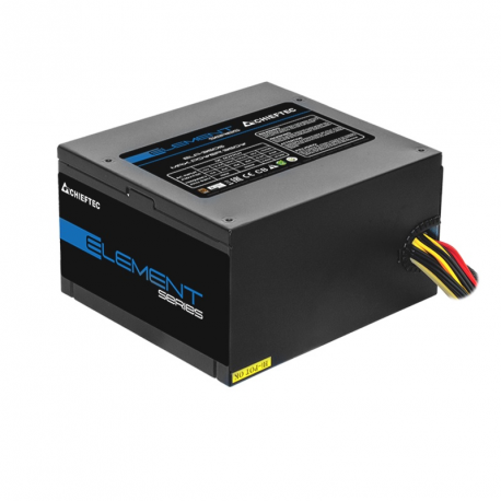 Chieftec ELEMENT Series ELP-700S - Power supply (internal) - ATX12V 2.3 - 80 PLUS Bronze - AC 230 V - 700 Watt - active PFC - decent black - 2