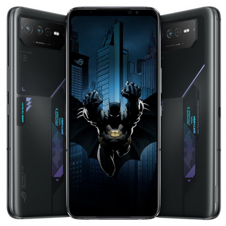 ASUS ROG Phone 6 - Batman Edition - 5G smartphone - dual-SIM - RAM 12 GB  /  Internal Memory 256 GB - OLED display - 6.78" - 2448 x 1080 pixels (165 Hz) - 3x rear cameras 50 MP, 13 MP, 5 MP - front camera 12 MP - night black - 1