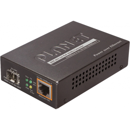 PLANET GTP-805A - Fibre media converter - GigE - 10Base-T, 100Base-TX, 1000Base-T, 1000Base-X - RJ-45 / SFP (mini-GBIC) - 0