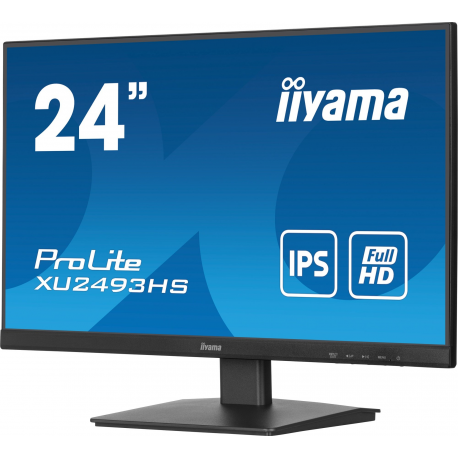 iiyama ProLite XU2493HS-B6 - LED monitor - 24" (23.8" viewable) - 1920 x 1080 Full HD (1080p) @ 100 Hz - IPS - 250 cd / m² - 1300:1 - 0.5 ms - HDMI, DisplayPort - speakers - black, matte - 7
