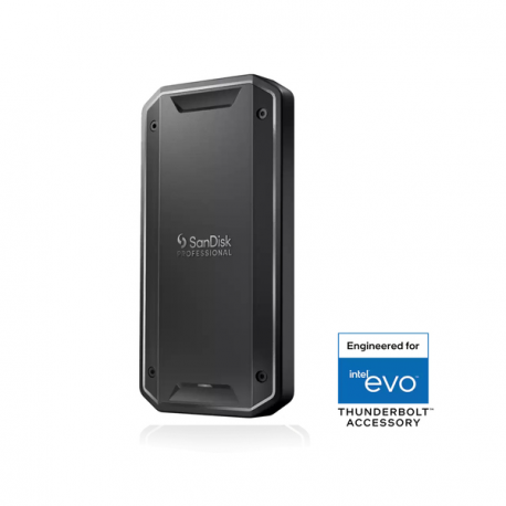 SanDisk Professional PRO-G40 - SSD - 4 TB - external (portable) - USB 3.2 Gen 2 / Thunderbolt 3 (USB-C connector) - black - 0
