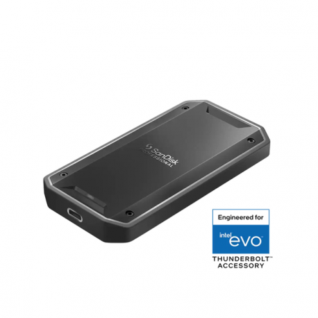 SanDisk Professional PRO-G40 - SSD - 4 TB - external (portable) - USB 3.2 Gen 2 / Thunderbolt 3 (USB-C connector) - black - 1