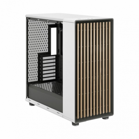 Fractal Design North XL - Tower - extended ATX - windowed side panel (tempered glass) - no power supply (ATX) - chalk white - USB / Audio / Mic - 1