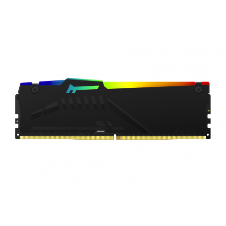 Kingston FURY Beast RGB - DDR5 - module - 32 GB - DIMM 288-pin - 6000 MHz / PC5-48000 - CL30 - 1.4 V - unbuffered - on-die ECC - black - 4