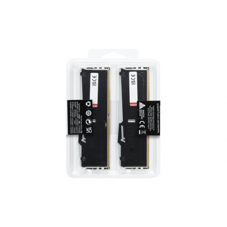 Kingston FURY Beast RGB - DDR5 - kit - 32 GB: 2 x 16 GB - DIMM 288-pin - 6000 MHz / PC5-48000 - CL30 - 1.4 V - unbuffered - on-die ECC - black - 16