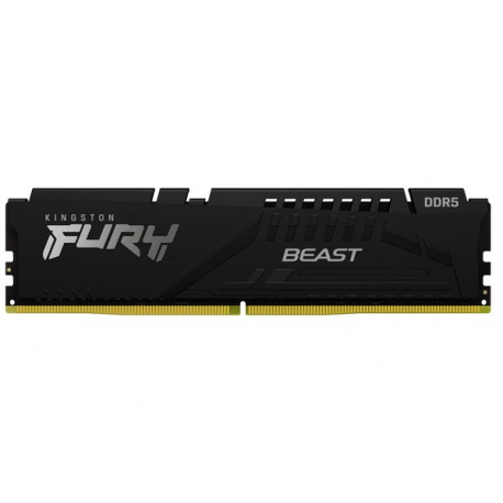 Kingston FURY Beast - DDR5 - kit - 16 GB: 2 x 8 GB - DIMM 288-pin - 6000 MHz  /  PC5-48000 - CL30 - 1.4 V - unbuffered - on-die ECC - black - 25