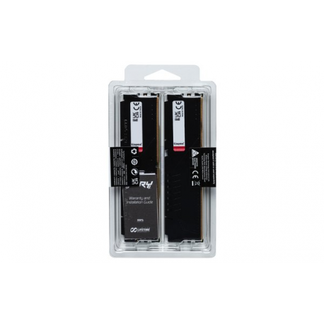 Kingston FURY Beast - DDR5 - kit - 64 GB: 2 x 32 GB - DIMM 288-pin - 6000 MHz / PC5-48000 - CL30 - 1.4 V - unbuffered - on-die ECC - black - 13