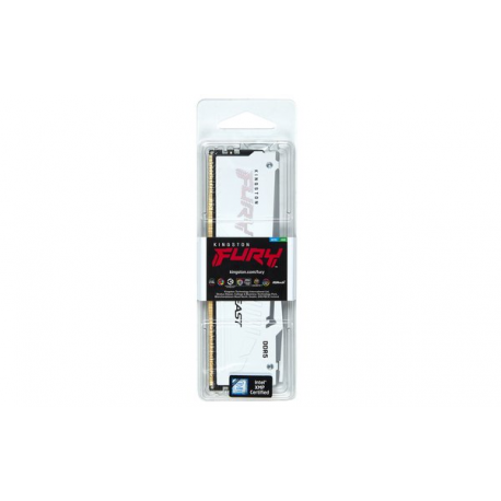 Kingston FURY Beast RGB - DDR5 - module - 32 GB - DIMM 288-pin - 6000 MHz / PC5-48000 - CL30 - 1.4 V - unbuffered - on-die ECC - white - 12