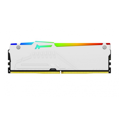 Kingston FURY Beast RGB - DDR5 - module - 16 GB - DIMM 288-pin - 6000 MHz  /  PC5-48000 - CL30 - 1.4 V - unbuffered - on-die ECC - white - 8