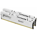 Kingston FURY Beast - DDR5 - kit - 32 GB: 2 x 16 GB - DIMM 288-pin - 6000 MHz  /  PC5-48000 - CL30 - 1.4 V - unbuffered - on-die ECC - white