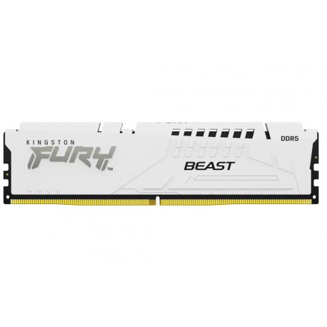 Kingston FURY Beast - DDR5 - kit - 32 GB: 2 x 16 GB - DIMM 288-pin - 6000 MHz / PC5-48000 - CL30 - 1.4 V - unbuffered - on-die ECC - white - 1