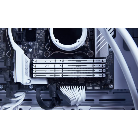 Kingston FURY Beast - DDR5 - kit - 32 GB: 2 x 16 GB - DIMM 288-pin - 6000 MHz / PC5-48000 - CL30 - 1.4 V - unbuffered - on-die ECC - white - 22