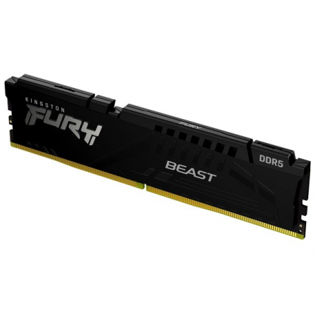 Kingston FURY Beast - DDR5 - module - 16 GB - DIMM 288-pin - 6400 MHz  /  PC5-51200 - CL32 - 1.4 V - unbuffered - on-die ECC - black - 29