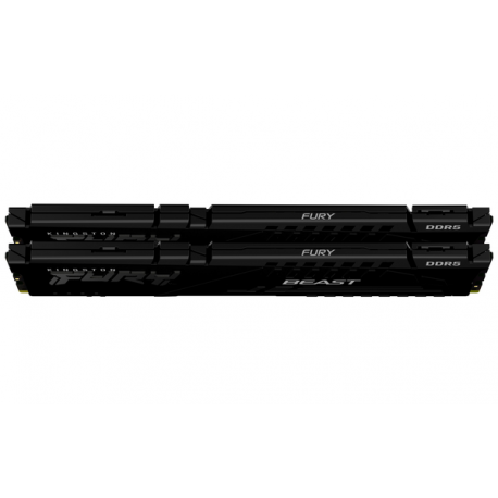 Kingston FURY Beast - DDR5 - kit - 64 GB: 2 x 32 GB - DIMM 288-pin - 6400 MHz / PC5-51200 - CL32 - 1.4 V - unbuffered - on-die ECC - black - 3