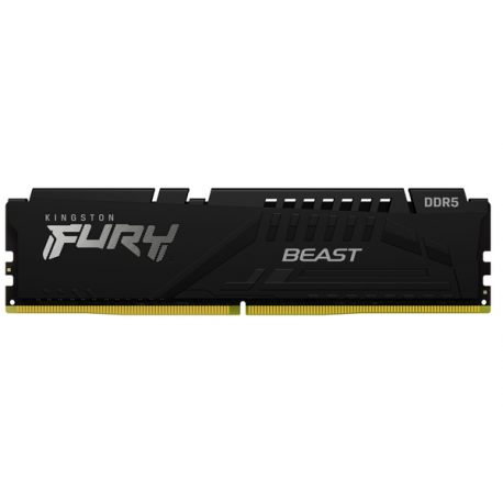 Kingston FURY Beast - DDR5 - kit - 64 GB: 2 x 32 GB - DIMM 288-pin - 6400 MHz / PC5-51200 - CL32 - 1.4 V - unbuffered - on-die ECC - black - 25