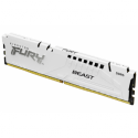 Kingston FURY Beast - DDR5 - module - 16 GB - DIMM 288-pin - 6400 MHz  /  PC5-51200 - CL32 - 1.4 V - unbuffered - on-die ECC - white