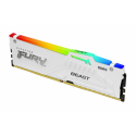 Kingston FURY Beast RGB - DDR5 - module - 16 GB - DIMM 288-pin - 6400 MHz  /  PC5-51200 - CL32 - 1.4 V - unbuffered - on-die ECC - white