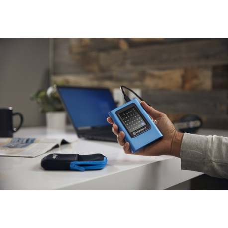 Kingston IronKey Vault Privacy 80 - SSD - encrypted - 3840 GB - external (portable) - USB 3.2 Gen 1 (USB-C connector) - FIPS 197, 256-bit AES-XTS - TAA Compliant - 21