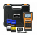 Brother P-Touch PT-E560BTVP - Labelmaker - B / W - thermal transfer - Roll (2.4 cm) - 180 dpi - up to 30 mm / sec - USB 3.0, Bluetooth 5.0 - cutter - Full & Half Cut Function, print preview, mirror print - black and orange