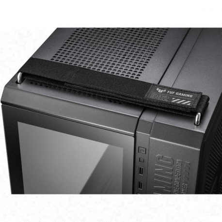 ASUS TUF Gaming GT502 Plus - Mid tower - ATX - windowed side panel (tempered glass) - no power supply - black - USB / Audio - 4