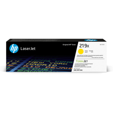 HP 219X - High Yield - yellow - original - LaserJet - toner cartridge (W2192X) - 2