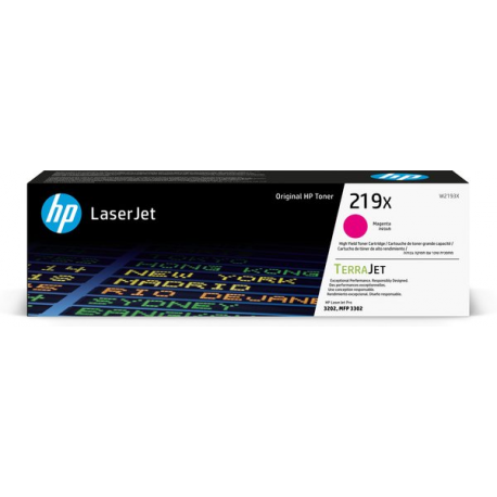 HP 219X - High Yield - magenta - original - LaserJet - toner cartridge (W2193X) - 3