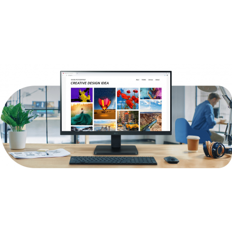 LG 22MR410-B - LED monitor - 22" (21.45" viewable) - 1920 x 1080 Full HD (1080p) @ 100 Hz - VA - 250 cd / m² - 3000:1 - 5 ms - HDMI, VGA - 10