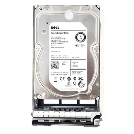 Dell Nearline - Hard drive - 4 TB - internal - SAS 6Gb / s - NL - 7200 rpm - for PowerEdge R220, R320, R415, R420, R515, R520, R720, T320, T420, T620; PowerVault MD3200 - 0