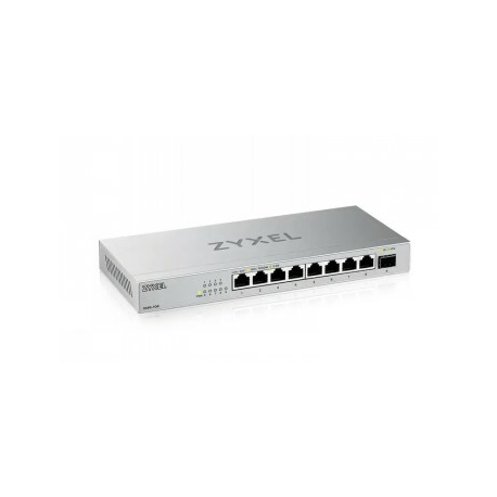 Zyxel XMG-100 Series XMG-108 - Switch - unmanaged - unmanaged - 8 x 100 / 1000 / 2.5G + 1 x Gigabit SFP  /  10 Gigabit SFP+ - desktop, wall-mountable - 0