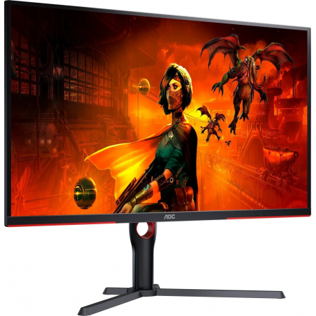 AOC Gaming U32G3X / BK - LED monitor - gaming - 32" (31.5" viewable) - 3840 x 2160 4K UHD (2160p) @ 144 Hz - IPS - 1000:1 - 1 ms - 2xHDMI, 2xDisplayPort - speakers - black, red - 1