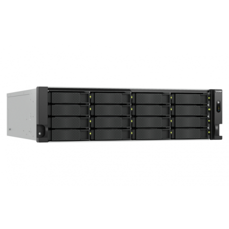QNAP TS-H1677XU-RP - NAS server - 16 bays - rack-mountable - SATA 6Gb / s - RAID RAID 0, 1, 5, 6, 10, 50, JBOD, 60 - RAM 32 GB - Gigabit Ethernet  /  2.5 Gigabit Ethernet  /  5 Gigabit Ethernet  /  10 Gigabit Ethernet - iSCSI support - 3U - 6