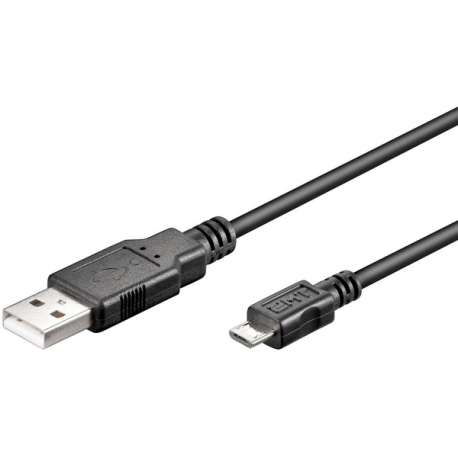 Micro USB Cable, Black, 1m - 0