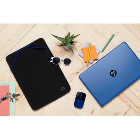 HP Protective - Notebook sleeve - 15.6" - black, blue - for ENVY Laptop 15; ENVY x360 Laptop; Laptop 15; Pavilion x360 Laptop - 13