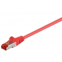 MicroConnect - Network cable - RJ-45 (M) to RJ-45 (M) - 15 cm - 6 mm - SFTP - CAT 6 - halogen-free, round, stranded - red
