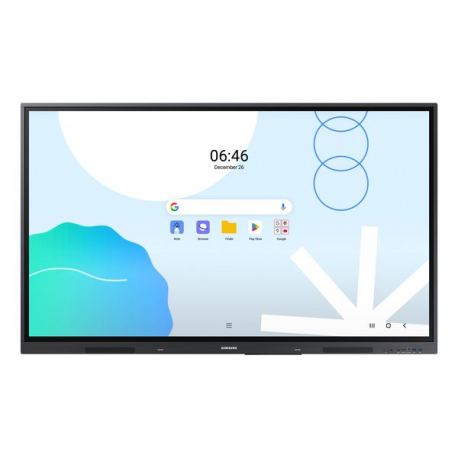 Samsung Interactive Display WA65D - 65" Diagonal Class WAD Series LED-backlit LCD display - education  /  business - with built-in interactive whiteboard, touchscreen (multi touch) - Android - 4K UHD (2160p) 3840 x 2160 - space grey - 0