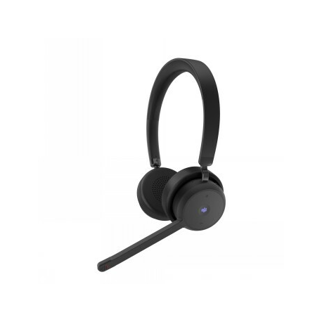 Lenovo - Headset - on-ear - Bluetooth - wireless - USB-A via Bluetooth adapter - black - Certified for Microsoft Teams - 0