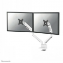 Neomounts NEXT Slim DS70-250WH2 - Mounting kit (articulating arm) - full-motion - for 2 monitors - aluminium - white - screen size: 17"-32" - desk-mountable