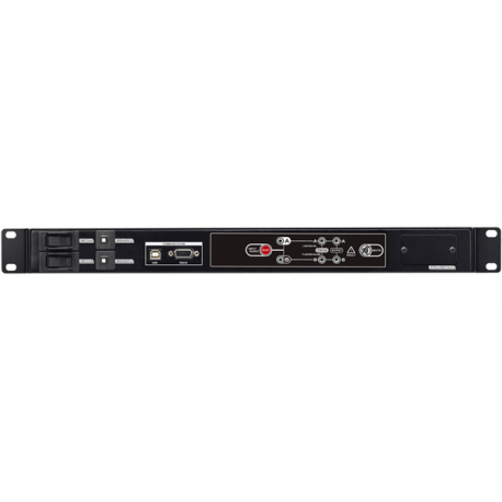 PowerWalker ATS - Redundant switch (rack-mountable) - AC 220 / 230 / 240 V - RS-232, USB - output connectors: 9 - 1U - 19" - black - 3