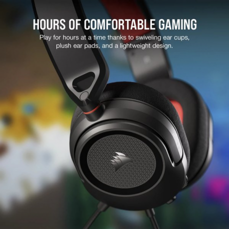 CORSAIR Gaming HS35 v2 - Headset - full size - wired - 3.5 mm jack - carbon - 1