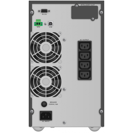 PowerWalker VFI 2000 TG - UPS - 1800 Watt - 2000 VA - 9 Ah - RS-232, USB - output connectors: 4 - 4