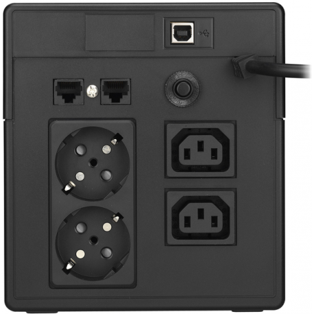 PowerWalker VI 1000 LCD - UPS - AC 220/230/240 V - 600 Watt - 1000 VA - 7 Ah - USB - output connectors: 4 - black - 4