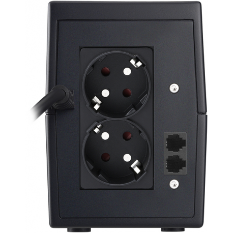 PowerWalker VI 650 SE - UPS - AC 220/230/240 V - 360 Watt - 600 VA - 7 Ah - USB - output connectors: 2 - black - 7